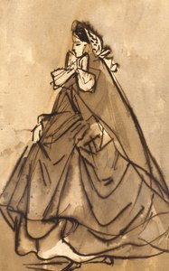 An Elegant Lady by Constantin Guys